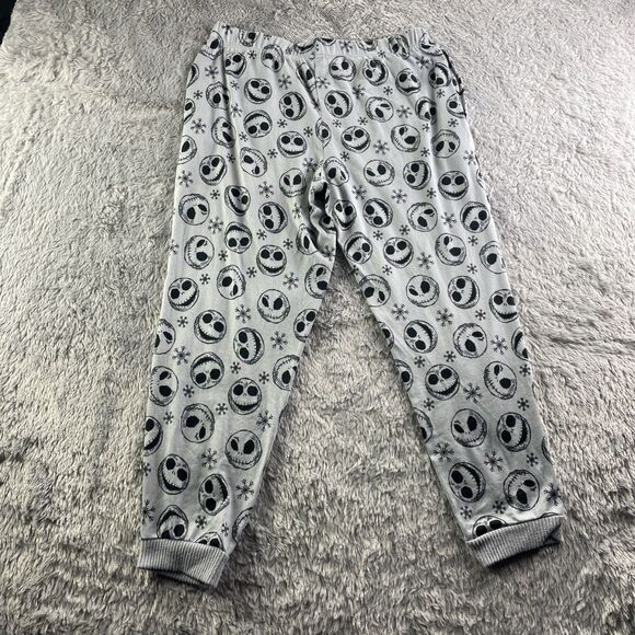 Jack Skellington Sleepwear Youth Medium Gray Black Nightmare Before Christmas - Picture 10 of 13